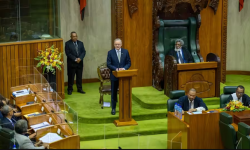 Ông Albanese trở thành nhà lãnh đạo nước ngoài đầu tiên phát biểu trước nghị viện Papua New Guinea