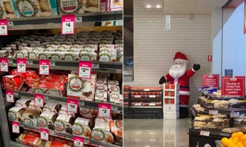 Không khí Giáng Sinh đã tràn ngập các siêu thị Coles và Woolworths khắp nước Úc