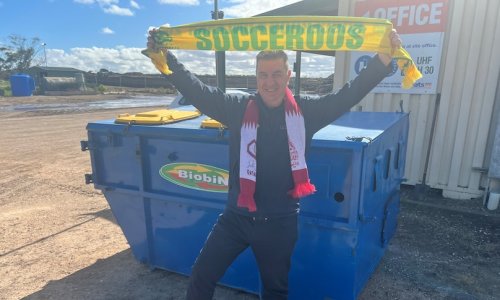 Tính bền vững và túc cầu kết hợp cùng nhau tại giải Túc Cầu Thế Giới (FIFA World Cup) khi một công ty ở tiểu bang Nam Úc giúp phân hủy rác thải.