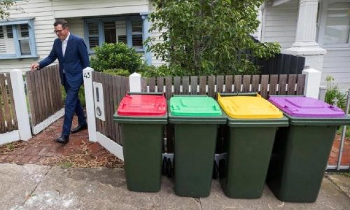 Tiểu bang Victoria:  sắp có thêm thùng rác màu tím đựng rác thủy tinh tái chế