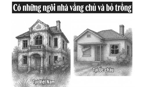 Có những ngôi nhà vắng chủ và bỏ trống
