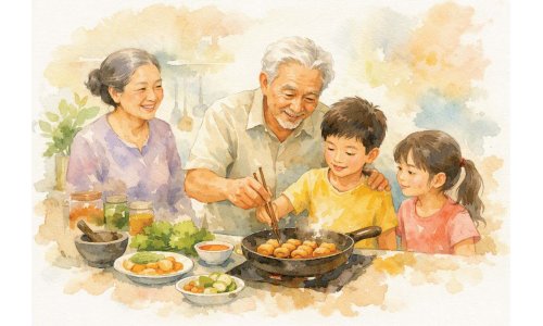 Ông bà Việt và các cháu lớn lên ở Úc