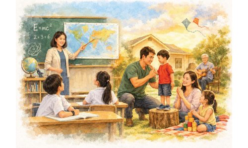 Trường dạy con kiến thức, gia đình dạy con cách đứng vững
