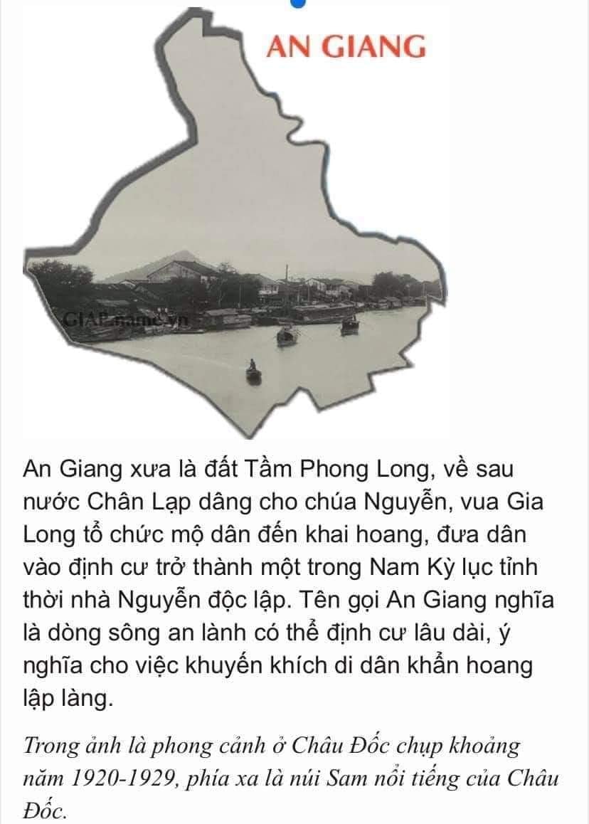 Nguồn gốc tên gọi 64 tỉnh của nước Việt Nam  ( Xếp theo A,B,C.)