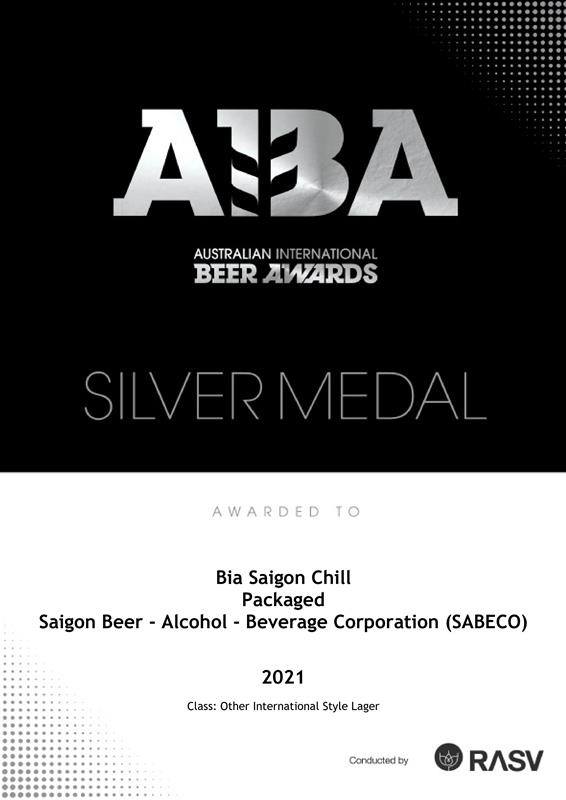 Bia Sài Gòn vượt 2.500 ứng cử viên, xuất sắc dành Huy chương Vàng tại Giải thưởng Bia Quốc tế Úc 2021
