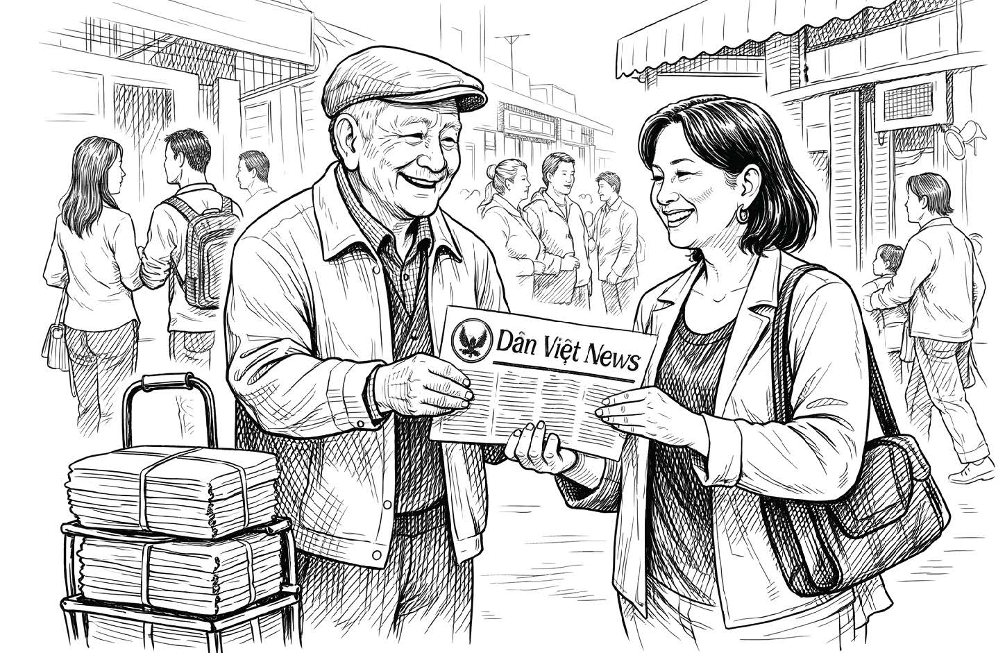 Người giao báo giấy: Cây cầu nhỏ nối bạn đọc với quê hương
