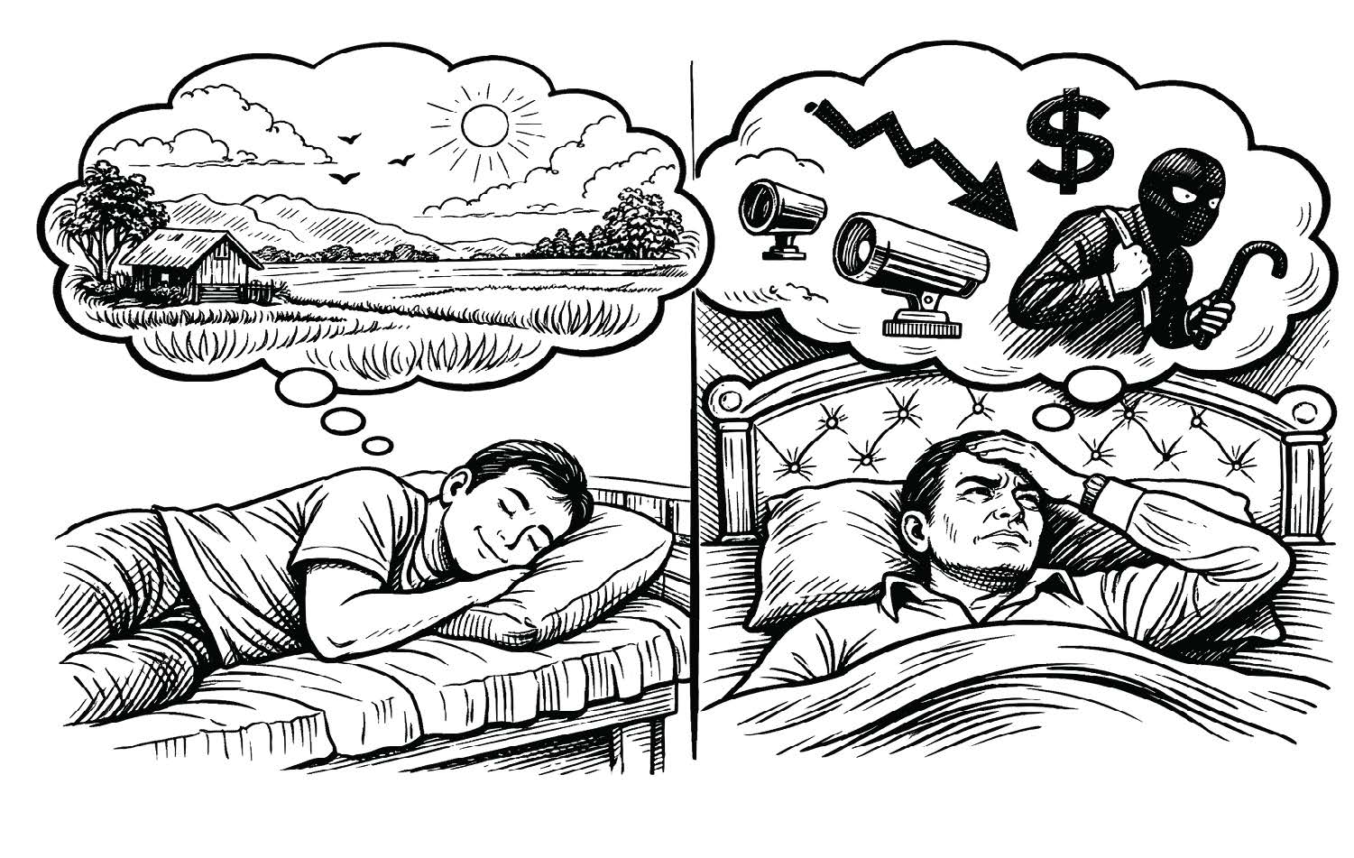 Giấc ngủ giữa giàu và nghèo