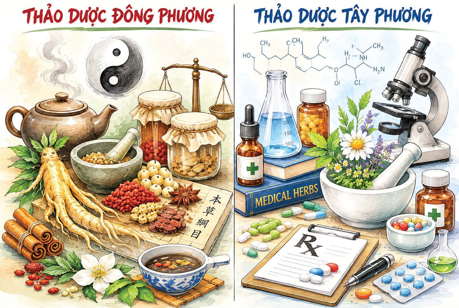 Thảo dược Đông và Tây: Từ cổ xưa bước vào kỷ nguyên kiểm chứng
