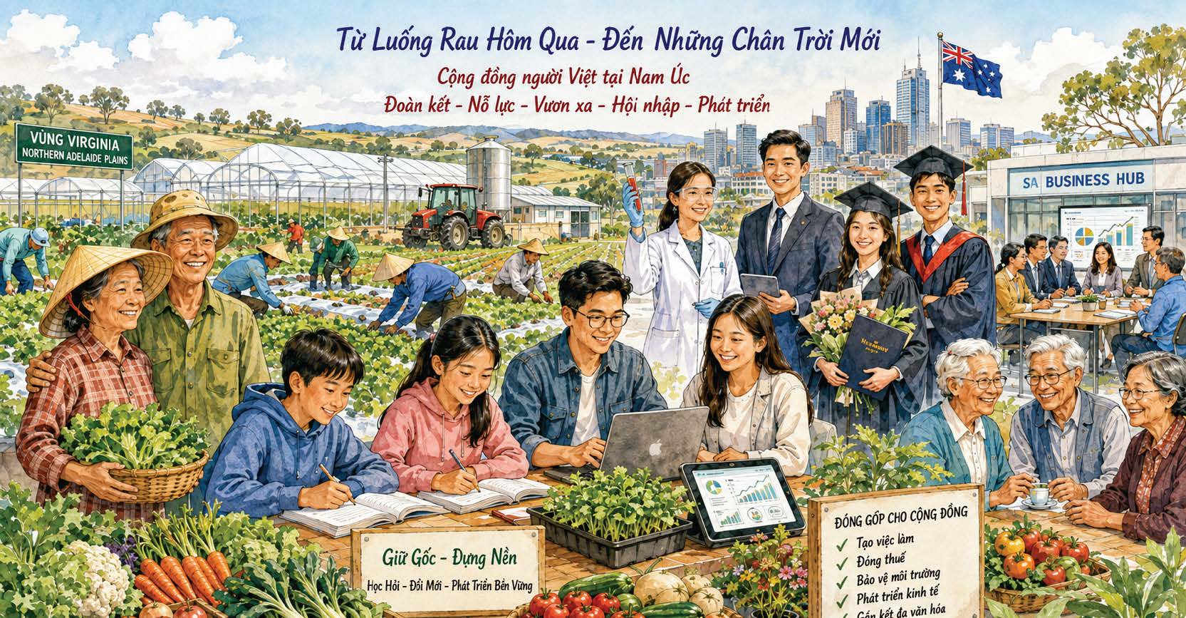 Từ luống rau đến những chân trời mới