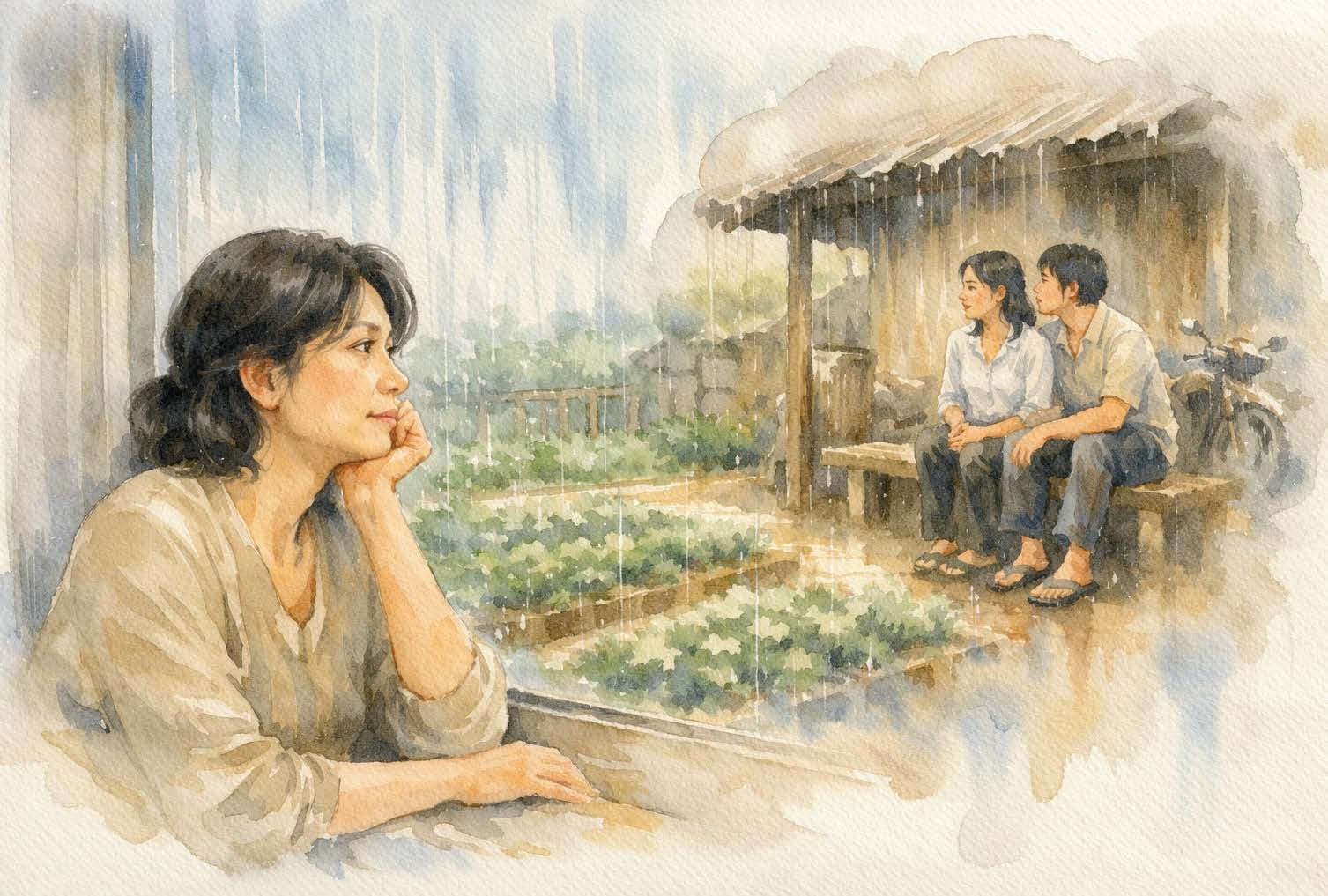 Mưa Úc: những giọt thẳng đứng và nỗi nhớ Sài Gòn sau ô kính