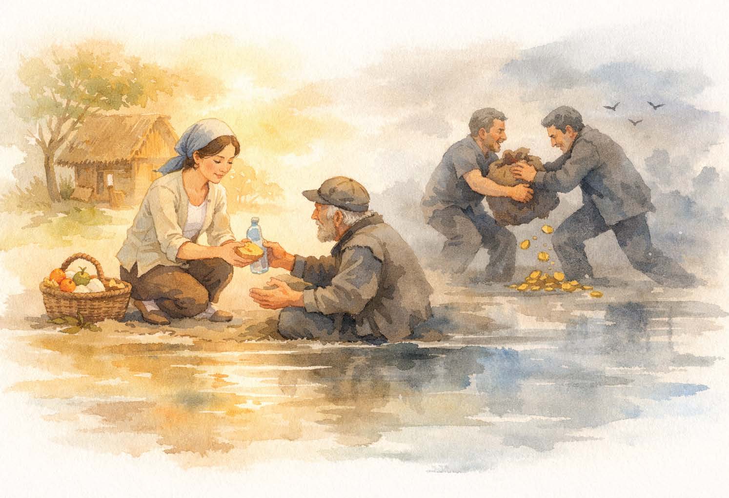 TRIẾT LÝ SỐNG GIỮA LÒNG NHÂN VÀ LÒNG THAM