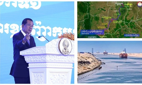 Hun Sen tuyên bố ‘không nhượng bộ, đàm phán’ về kênh đào Funan Techo