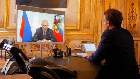 Lần đầu tiên từ năm 2022, tổng thống Pháp điện đàm với đồng cấp Nga Vladimir Putin
