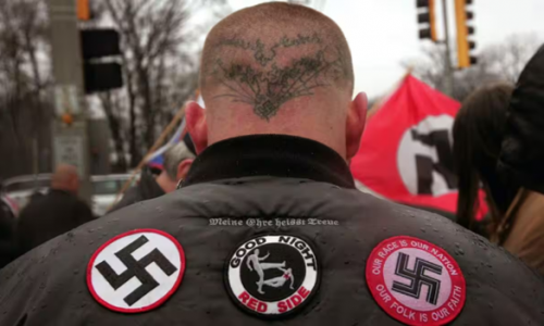 Một cuộc biểu tình của những người Tân Quốc Xã trước Quốc hội NSW đang gây nhiều tranh luận