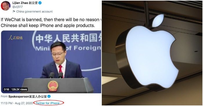 Dùng iPhone đăng tweet cảnh báo tẩy chay Apple, Triệu Lập Kiên bị dân mạng cười chê