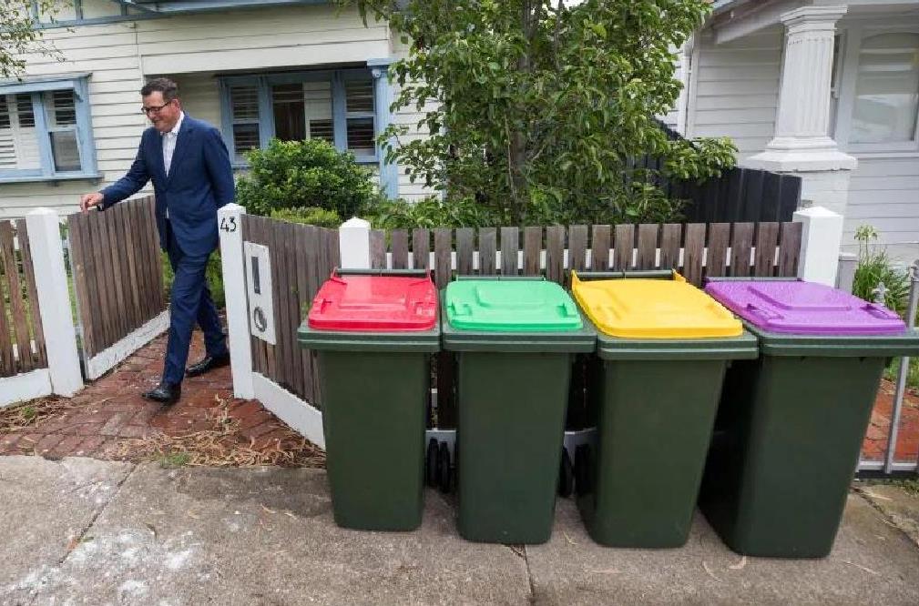 Tiểu bang Victoria:  sắp có thêm thùng rác màu tím đựng rác thủy tinh tái chế