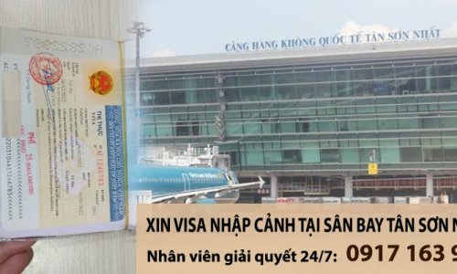 Xin visa nhập cảnh tại sân bay Tân Sơn Nhất mới nhất 2024