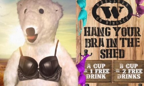 Hộp đêm Woolshed bị phạt vì quảng cáo kêu gọi khách hàng cởi áo ngực để được thức uống miễn phí