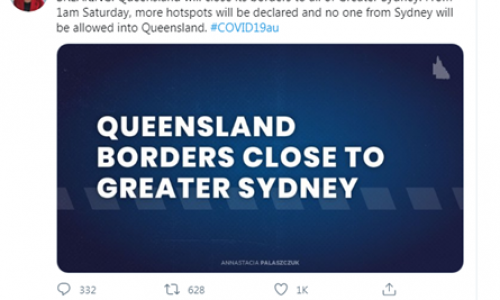 Queensland sẽ tái đóng cửa biên giới với Sydney vì lo ngại bùng phát dịch