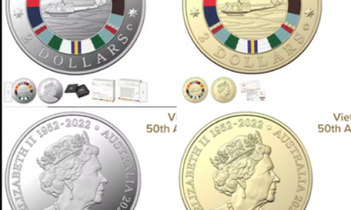 Xu $2 mới phát hành kỷ niệm 50 năm Úc tham gia Chiến tranh Việt Nam có giá cao... ngất ngưỡng