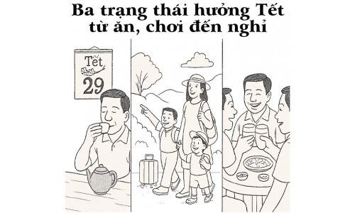 Suy gẫm nhân dịp mừng năm Bính Ngọ: Ba trạng thái hưởng Tết từ ăn, chơi đến nghỉ