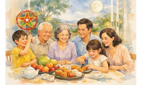 Một đêm Trung Thu - ba thế hệ cùng ngồi bên nhau