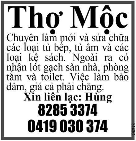 Thợ mộc Hùng