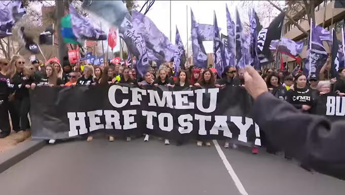 Biểu tình của CFMEU: 'Nghiệp đoàn này sẽ tồn tại lâu dài khi các chính trị gia không còn nữa'