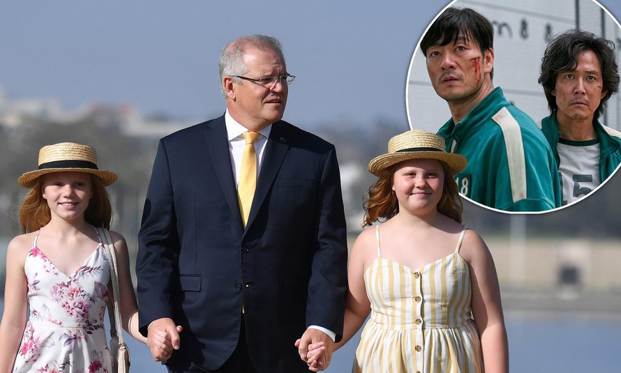 Thủ tướng Scott Morrison tuyên bố không cho con gái xem ‘Trò chơi con mực’