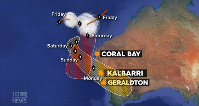  Sơ tán do bão Seroja mạnh lên ở Tây Úc.