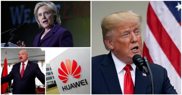 Điểm tin thế giới sáng 18/8: Bà Hillary hạ thấp mối đe dọa Trung Quốc; Mỹ siết chặt Huawei