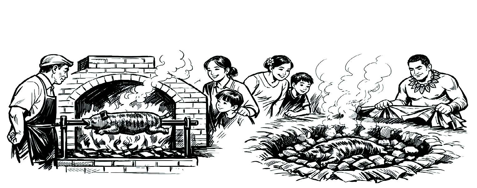 Món heo nướng: Hai sắc thái từ 2 nguồn gốc