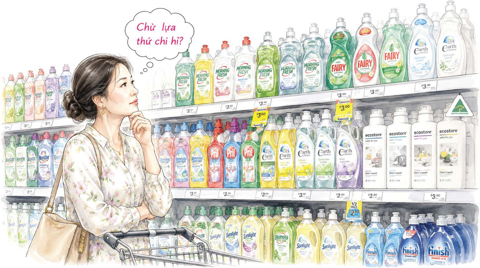 Chọn và dùng nước rửa chén để được an toàn