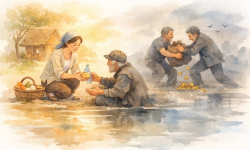 TRIẾT LÝ SỐNG GIỮA LÒNG NHÂN VÀ LÒNG THAM