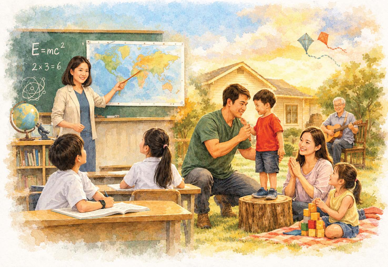 Trường dạy con kiến thức, gia đình dạy con cách đứng vững
