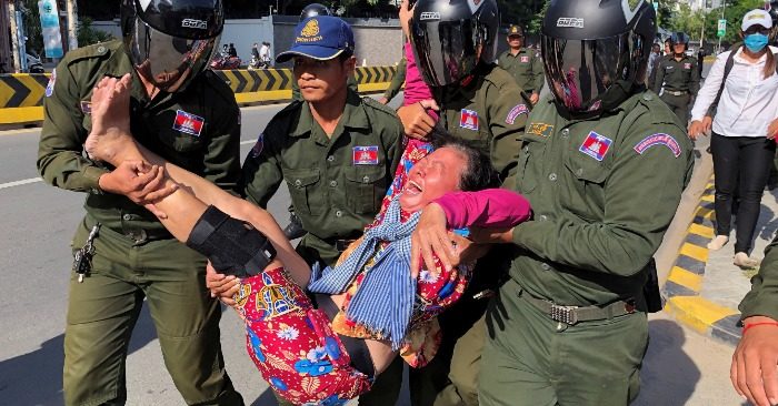 Người Campuchia biểu tình phản đối gia tăng quân đội Trung Quốc ở nước này