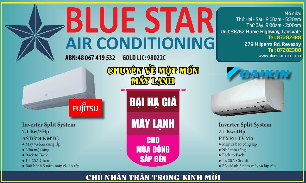 MÁY LẠNH CHUYÊN NGHIỆP BLUESTAR